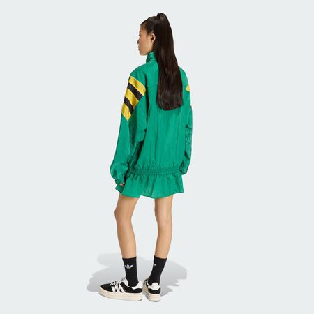 ADIDAS ORIGINALS SANTIAGO WOVEN TRACK TOP Bold Green WOMEN