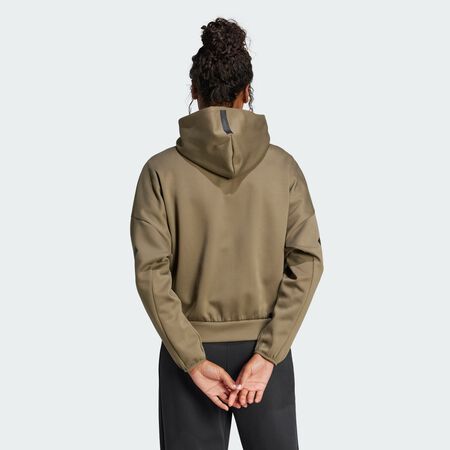 ADIDAS ORIGINALS Veste à capuche entièrement zippée adidas Z.N.E. Olive Strata FEMME