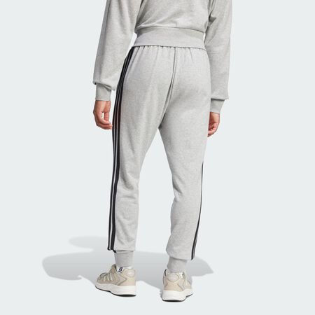 ADIDAS ORIGINALS Essential 3-Stripes French Terry Pants Medium Grey Heather / Black MEN