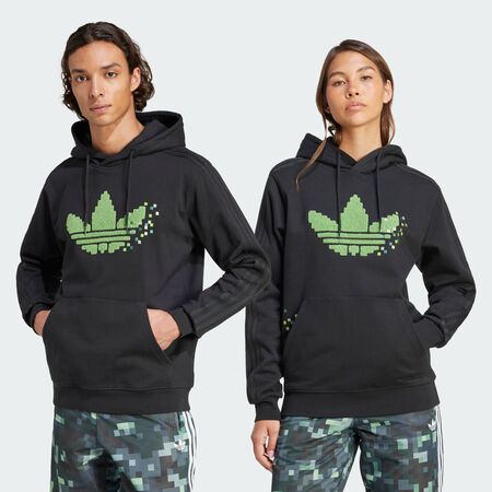 ADIDAS ORIGINALS adidas Originals x Minecraft Graphic Hoodie Black UNISEX