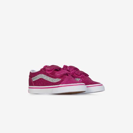 VANS old skool OLD SKOOL V GLITTER ROSE/BLANC BÉBÉ