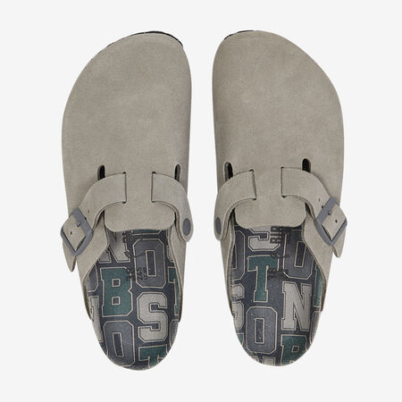 BIRKENSTOCK boston BOSTON SUEDE VARSITY GRIS FEMME