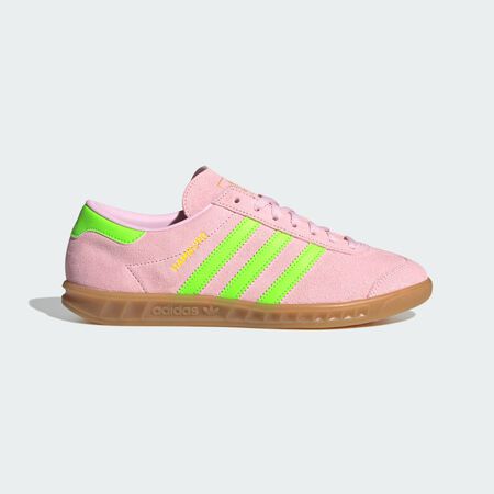 Hamburg Shoes : Clear Pink / Solar Green / Gold Metallic