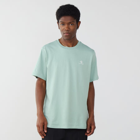 CONVERSE TEE SHIRT STAR CHEVRON EMBROIDERED VERT/BLANC HOMME