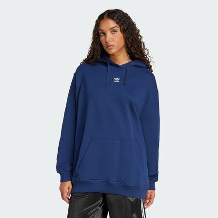 Sweat-shirt à capuche ample molleton Essentials : Night Indigo