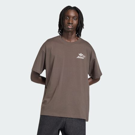 ADIDAS ORIGINALS Vintage Records Graphic T-shirt Shadow Olive MEN