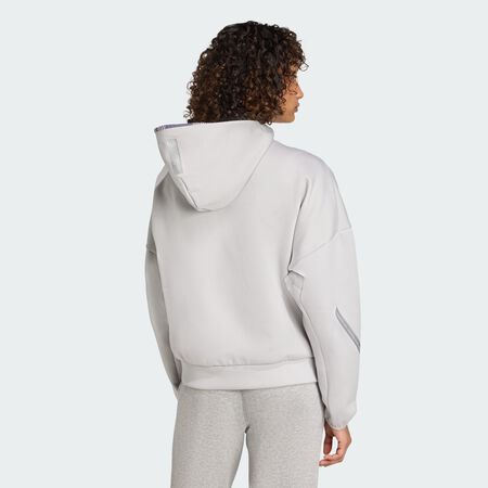 ADIDAS PERFORMANCE Sweat-shirt flèches d'argent équipe Mercedes - AMG Petronas Formule 1 Grey Two FEMME