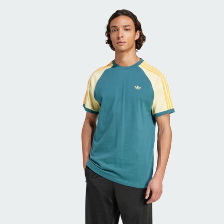 ADIDAS ORIGINALS adidas Originals Cali Tee Tech Green / Almost Yellow / Hazy Orange MEN