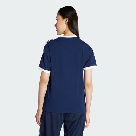 ADIDAS ORIGINALS T-shirt 3 bandes Night Indigo / White FEMME