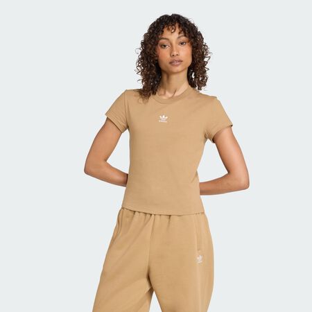 ADIDAS ORIGINALS T-shirt slim Essentials Cardboard FEMME