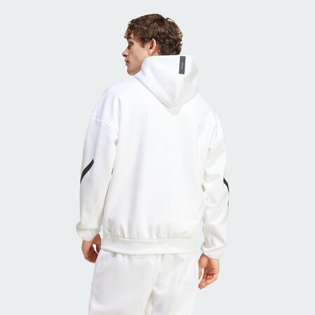 ADIDAS ORIGINALS Nouvelle veste de survêtement à capuche entièrement zippée Z.N.E. White HOMME