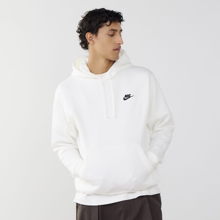 NIKE HOODIE CLUB SMALL LOGO BLANC MEN