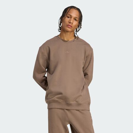 ADIDAS ORIGINALS Premium Essentials Crew Sweatshirt Earth Strata MEN