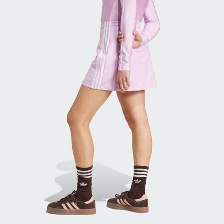 ADIDAS ORIGINALS Adicolor 3-Stripes Mini Skirt Light Orchid WOMEN