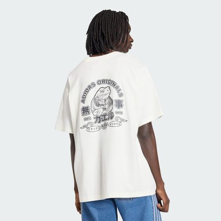 ADIDAS ORIGINALS Japanese Forg Graphic T-shirt Off White MEN
