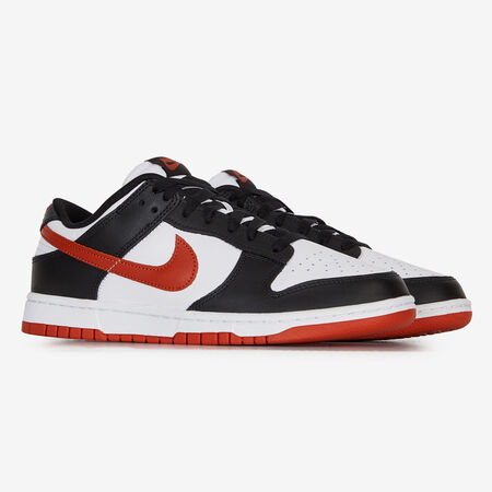 NIKE dunk DUNK LOW NOIR/ROUGE HOMME