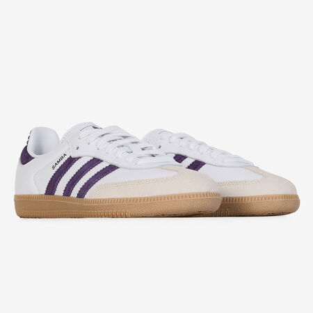 ADIDAS ORIGINALS samba SAMBA OG WHITE/PURPLE WOMEN