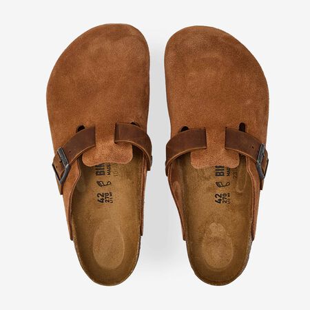 BIRKENSTOCK boston BOSTON LEATHER MIX COGNAC MARRON HOMME