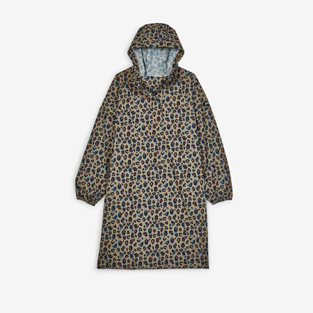 AIGLE PONCHO LEOPARD MARRON FEMME