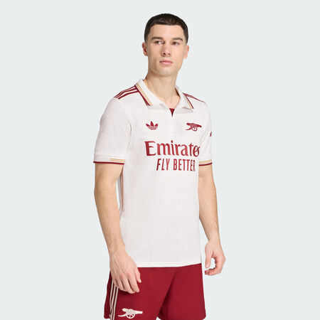 ADIDAS PERFORMANCE Maillot authentique Arsenal 25/26 Third Cloud White / Team Coll Burgundy 2 HOMME