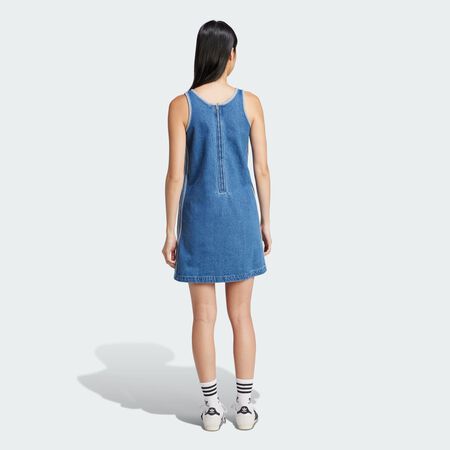 ADIDAS ORIGINALS Robe débardeur denim 3 bandes Adicolor Indigo Denim FEMME
