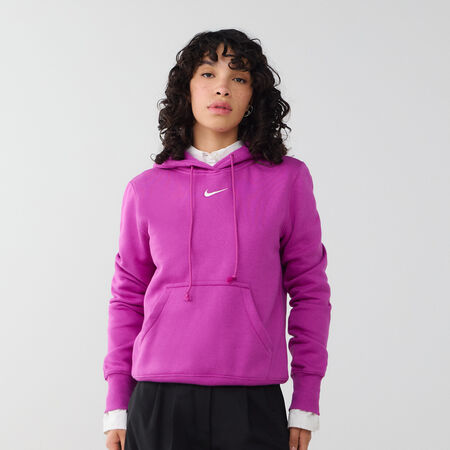 HOODIE CLUB CENTERED LOGO : VIOLET/BLANC