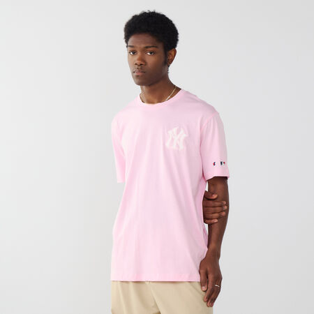 CHAMPION TEE SHIRT NY YANKEES PINK/BLACK MEN