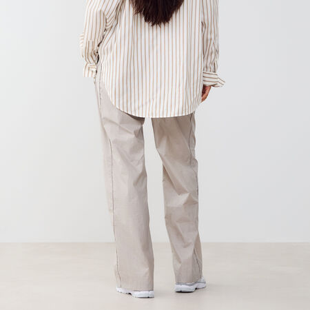 NIKE PANT WOVEN WIDE LEG PIPING GREY WOMEN