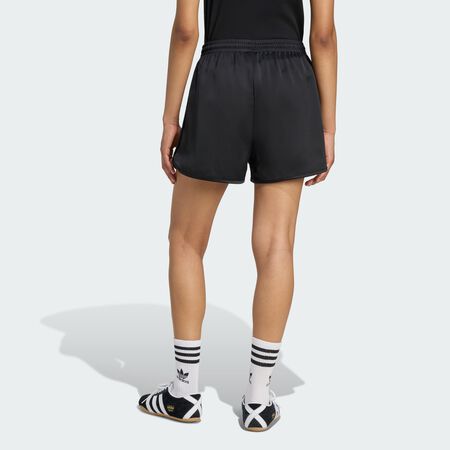 ADIDAS ORIGINALS Short en satin à volants à 3 bandes adidas Originals Black FEMME