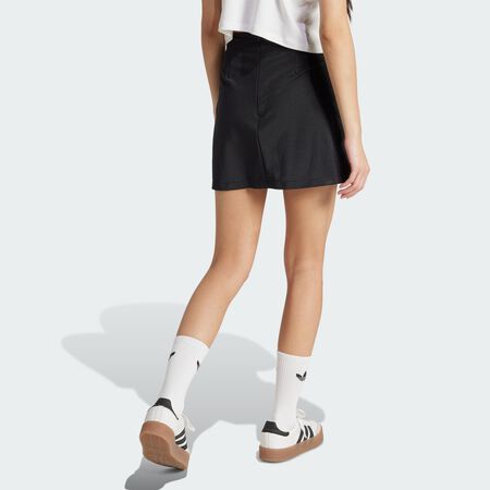 ADIDAS ORIGINALS Mini-jupe 3 bandes Adicolor Black / White FEMME