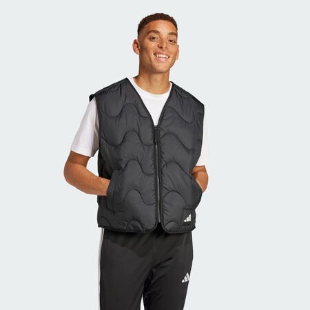 ADIDAS SPORTSWEAR Veste sans manches légère isolante Nuganic Black HOMME