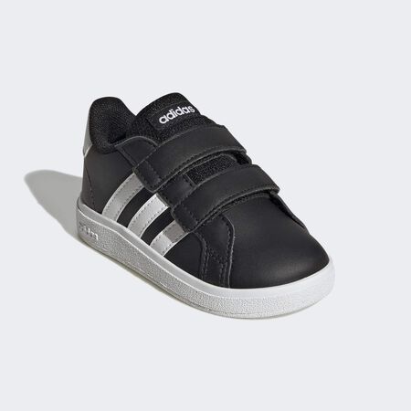 ADIDAS SPORTSWEAR Chaussure à scratch Grand Court Lifestyle Core Black / Cloud White / Core Black BÉBÉ