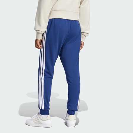 ADIDAS ORIGINALS Pantalon French terry 3 bandes Essentials Dark Blue / White HOMME