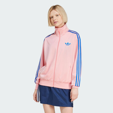 Veste de survêtement ample Adicolor Classic Firebird : Semi Pink Spark / Blue