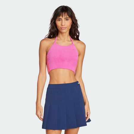 ADIDAS ORIGINALS Haut Fluffy Knitted Halter Semi Lucid Fuchsia FEMME