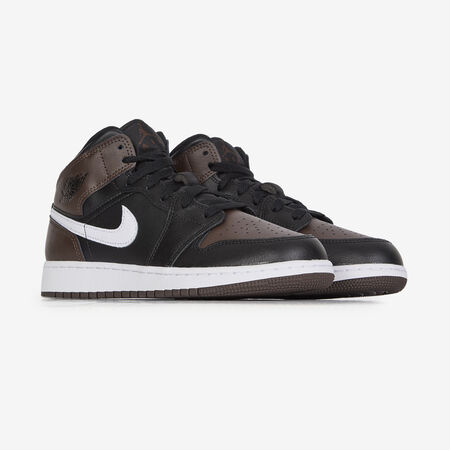 JORDAN AIR JORDAN 1 MID MARRON/NOIR JUNIOR
