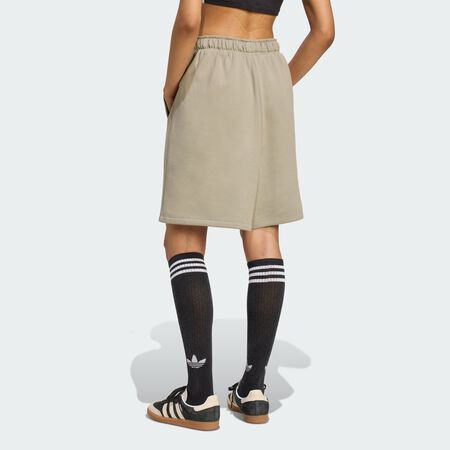 ADIDAS ORIGINALS Short oversize Essentials Linear Silver Pebble FEMME
