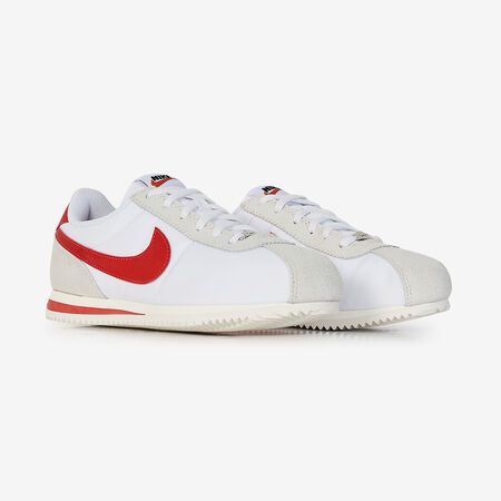 NIKE cortez CORTEZ NYLON BLANC/ROUGE JUNIOR