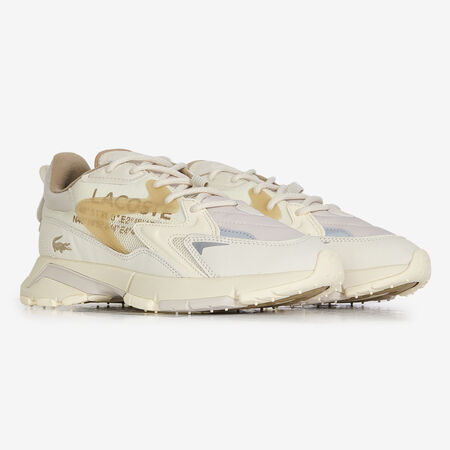 LACOSTE l00 L003 NEO TECH BLANC/BEIGE HOMME