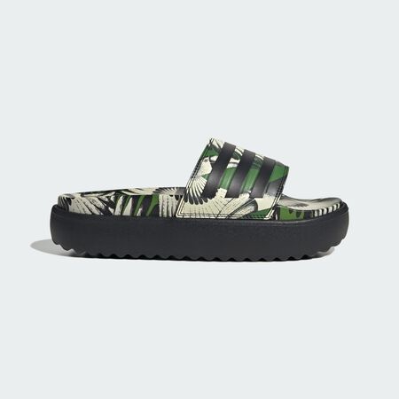ADIDAS SPORTSWEAR adilette Adilette Platform Slides Crew Green / Core Black / Core Black WOMEN