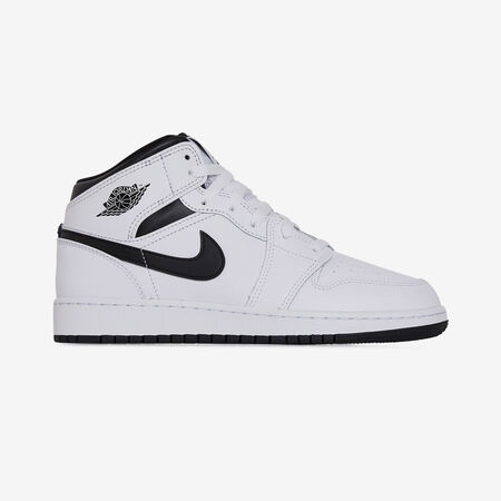 AIR JORDAN 1 MID : BLANC/NOIR