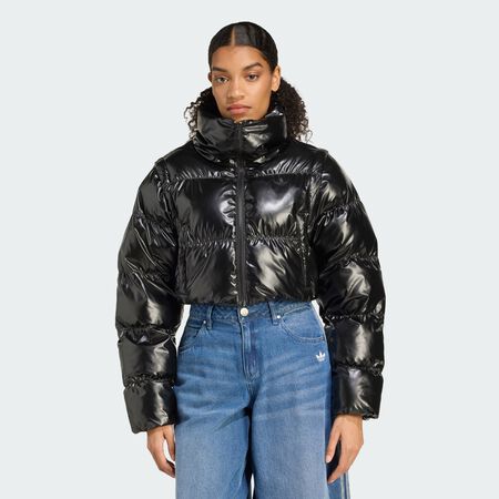 ADIDAS ORIGINALS Doudoune Cropped Puffer brillante Essentials 2-en-1 Black FEMME