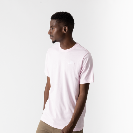 NIKE TEE SHIRT CLUB PINK/WHITE MEN