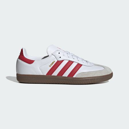 Chaussure Samba Manchester United : Cloud White / Strawberry Red / Gum