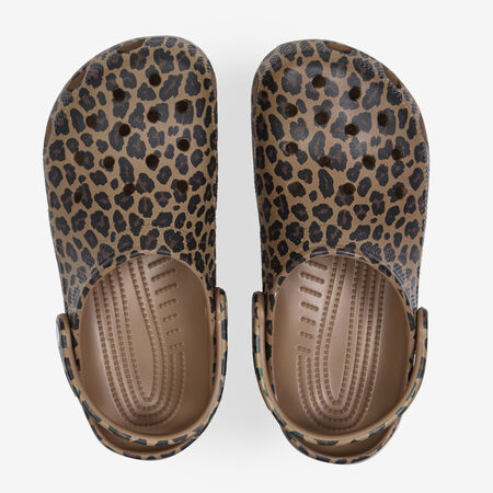 CLASSIC CLOG LEOPARD : BEIGE/MARRON