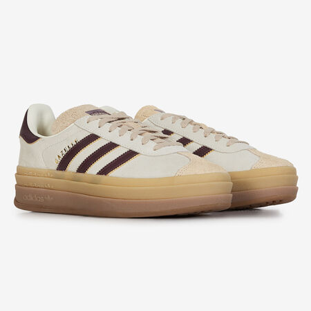 ADIDAS ORIGINALS gazelle GAZELLE BOLD BEIGE/BURGUNDY WOMEN