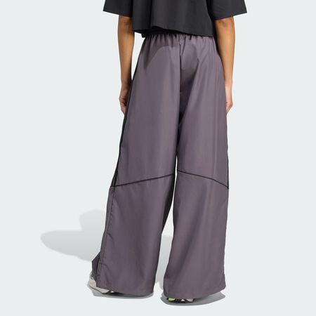 ADIDAS ORIGINALS Teamgeist Adicolor Pantalon de survêtement tissé surdimensionné Grey Strata / Black FEMME