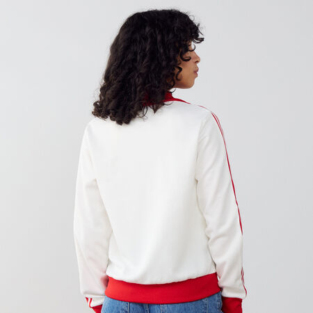 ADIDAS ORIGINALS JACKET FZ ADICOLOR CLASSICS BLANC/ROUGE FEMME