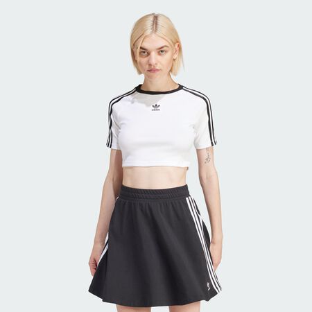 ADIDAS ORIGINALS T-shirt 3 bandes Baby White FEMME
