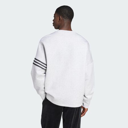 ADIDAS ORIGINALS Neuclassics Long Sleeve Oversized Crew Light Grey Heather MEN